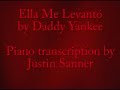 pianist justin sanner performs his own piano transcription of ella me levant� by puerto rican reggaet�n/hip-hop artist daddy yankee.

a comment from justin: hola. i'm slowly learning espa�ol and i watch and listen to univisi�n television and radio every day. i heard ella me levant� by daddy yankee and also saw him perform it on univisi�n. i liked it a lot and from his performance was inspired to come up with my own piano transcription of this reggaet�n piece. i did not use a score for 