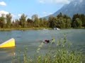 Wakeboard jump (not standing, but more funny)