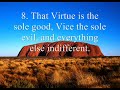 Zeno Of Citium - His 11 Points That Stoicism Teaches Song - Angels - Enya