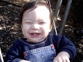 John Howell Park in Atlanta has a great many fun things for small kids to play on. Here we found one of Zion's favorites.