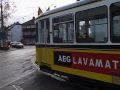 Reversing into the Zuffenhausen Tram Museum depot Reversing into the Zuffenhausen Tram Museum depot