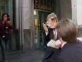 Throwing a pie in Bill Gates' face