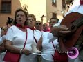 Procesión de la Patrona de Tudela Santa Ana por las calles de Tudela