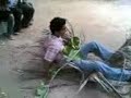 my frend tryin out da tarzan act..