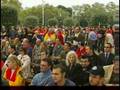 caporal de la poli d'Esplugues en mani fatxa (imatges de tele 5)