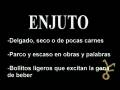 videos de Palabras: ENJUTO