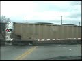 CSX Heavy Coal Train at Grade Crossing