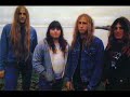 Terror by the band called Hexx (USA). They were formed as Paradox and then around 1983 they became known as Hexx. Their style changed between the years, in their first album they played straight heavy metal with a touch of NWOBHM, in their second album the thrashy sound was introduced and it sounded like thrash/heavy metal and in their third album their sound was completely different, playing death/thrash metal. Their last album didn't got much attention and then they  split up.