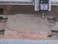K2 CNC Router - Mach 3 - Guitar Body - Cutting Guitar