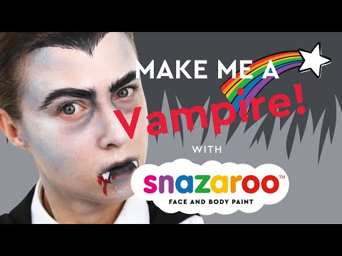 how to paint a vampire face