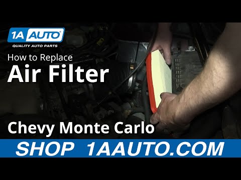 How To Install Replace Engine Air FIlter 2000-08 Chevy Monte Carlo