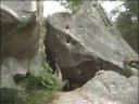fontainebleau bouldering   extorsion du fond  7b 