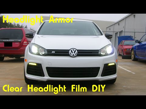 Clear Headlight Protection Tint Film Kit DIY – Volkswagen Golf R – Headlight Armor