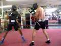 Boxing Prospects Rashad Holloway and Alfredo Angulo sparring