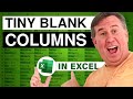 videos de MrExcel's Learn Excel #852 - Tiny Blank Columns