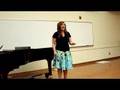 Lynzy sings Villanelle in CBU recital