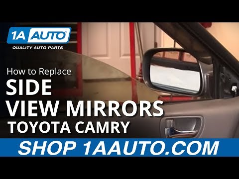 How To Install Replace Broken Side Rear View Mirror Toyota Camry 02-06 1AAuto.com