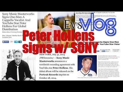 Peter Hollens signs with Sony Masterworks! (I'm a proud wife) - Evynne Hollens