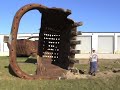 35 yard bucket on it side!!See how big it is!! Walking Equipment