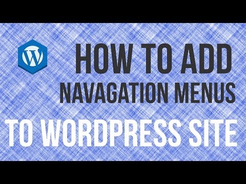 how to navigation menu wordpress