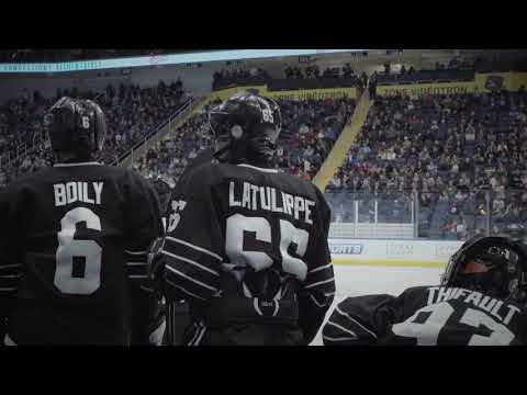 Breaking the ice - First game Quebec International Pee-Wee Hockey Tournament, Feb. 2019.