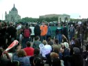 Protesters Blocked on Route to Convention