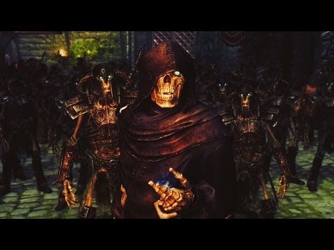 necromancer - Music : Two Steps From Hell - He Who Brings The Night. Mods : - Playable Skeleton : http://skyrim.nexusmods.com/mods/10622 - Necromancer Lair :...