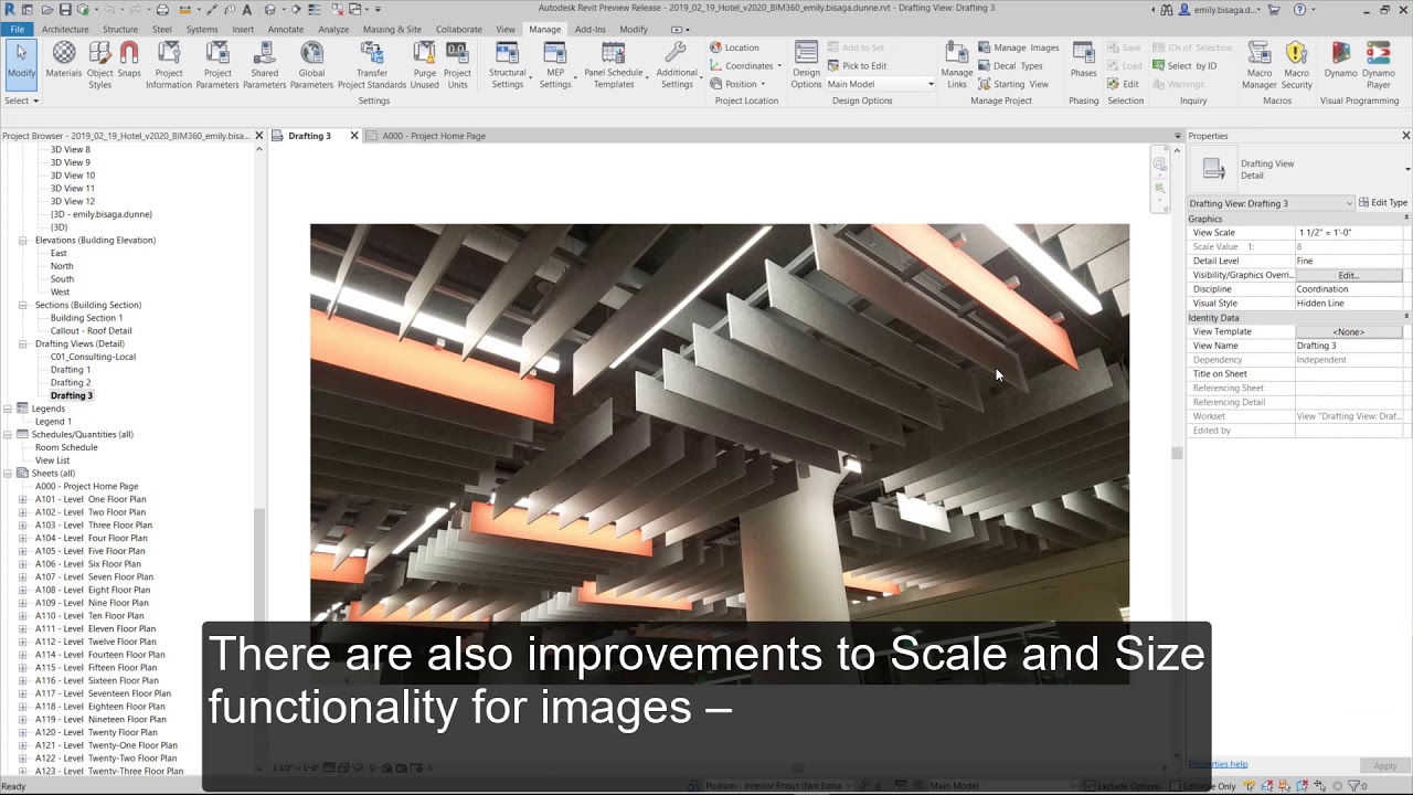 Revit 2020: Afbeelding en PDF verbeteringen