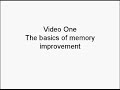 Improve your memory, Part 1: The basics