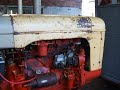 Case tractor running.