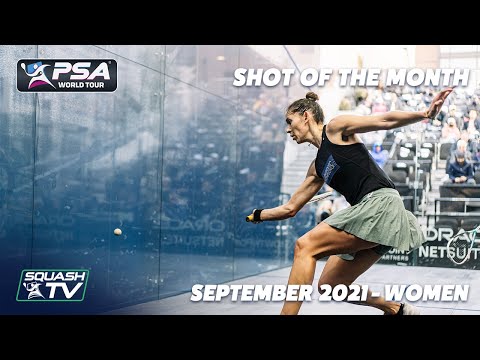 Squash: Shot of the Month - Women - September 2021