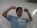 Marchezi contando história do acidente de trânsito