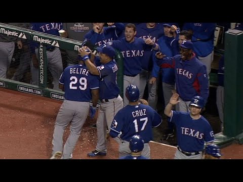 Video: TEX@CLE: Beltre launches a go-ahead blast in the 11th