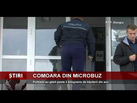 Peste două kilograme de aur, descoperite într-un microbuz, la P.T.F. Giurgiu