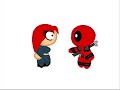 DeadPool Asks Black Window Something Personal [Chibi]