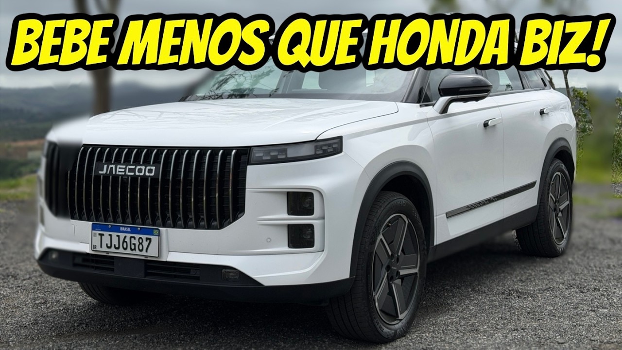 NOVO JAECOO 7 BEBE MENOS QUE UMA HONDA BIZ e MAIS RÁPIDO QUE UM BYD SONG PLUS