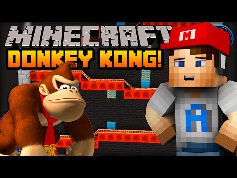 Minecraft Mini Games - MARIO Donkey Kong! - LIVE w/ Ali-A!