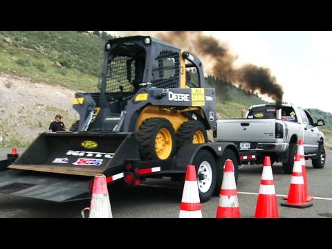 Trailer Tow Obstacle Course - Day 2 of Diesel Power Challenge 2014!