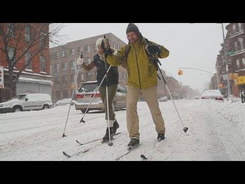 NEW - Residents took a snow day on Tuesday after a massive blizzard blew over New York City.