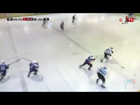 Action and goal (flip the puck through defence)