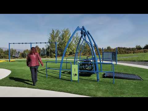 Play for all! - The wheelchair accessible swing set, unique to Jambette!