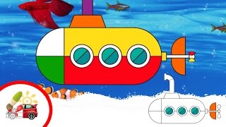 Раскрашки-анимашки. Подводная лодка