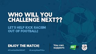 „Wykopmy Rasizm ze Stadionów”. Akcja organizowana przez Ambasadę Brytyjską na rzecz Stowarzyszenia „NIGDY WIĘCEJ” i Kick It Out, 29.03.2021.