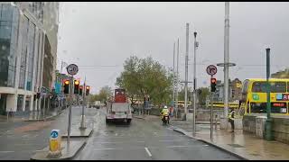 An American Fire engine received a warm welcome after its long journey from New York to Dublin