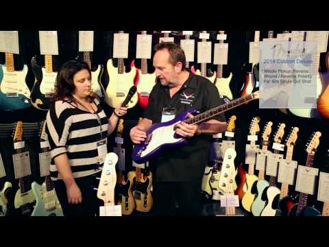 Custom (musician) - Harmony Central talks with Fender during the 2014 NAMM Show to discuss the Fender Custom Shop Custom Deluxe Stratocaster Electric Guitar. Filmed at the 2014 ...