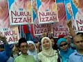Nurul Izzah Anwar perarakan penamaan calon P121 Lembah Pant