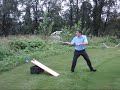 James has fun with golf