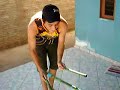 brincando com  devil stick