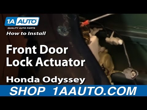 How To Install Replace Front Door Lock Actuator Honda Odyssey 99-04 1AAuto.com