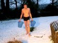 COLD WATER DOUSING IN THE SNOW